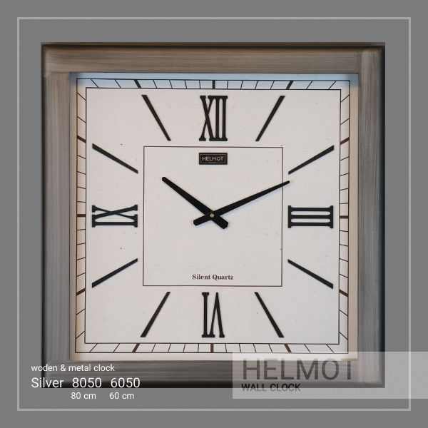  ساعت دیواری چوبی مدل هلموت، ساعت دیواری مدرن در دو سایز، ترکیب چوب و استیل، موتور ساخت تایوان، ساعت دیواری طرح ساده و در عین حال بی نظیر، سایز 80| کد 8050