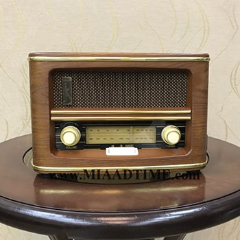 رادیو چوبی سه کاره رنگ قهوه ای مدل 510