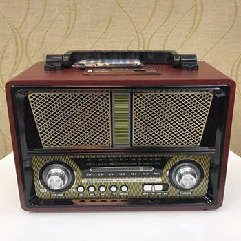 رادیو شارژی طرح چوبی مدل 1802
