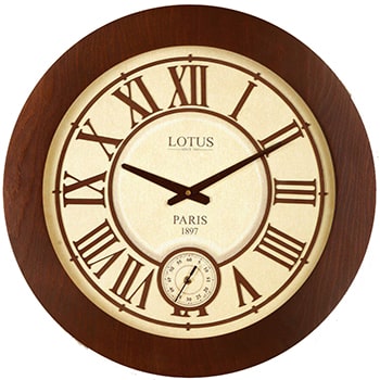 ساعت دیواری چوبی لوتوس مدل 9833
