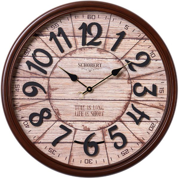 ساعت دیواری چوبی شوبرت مدل 6427