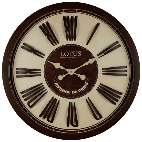 ساعت دیواری چوبی لوتوس مدل 7733 سایز 80