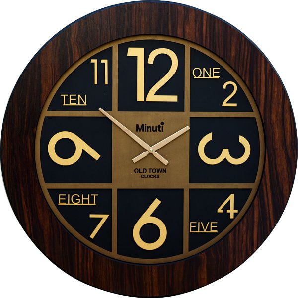ساعت دیواری چوبی مینوتی مدل 190/17