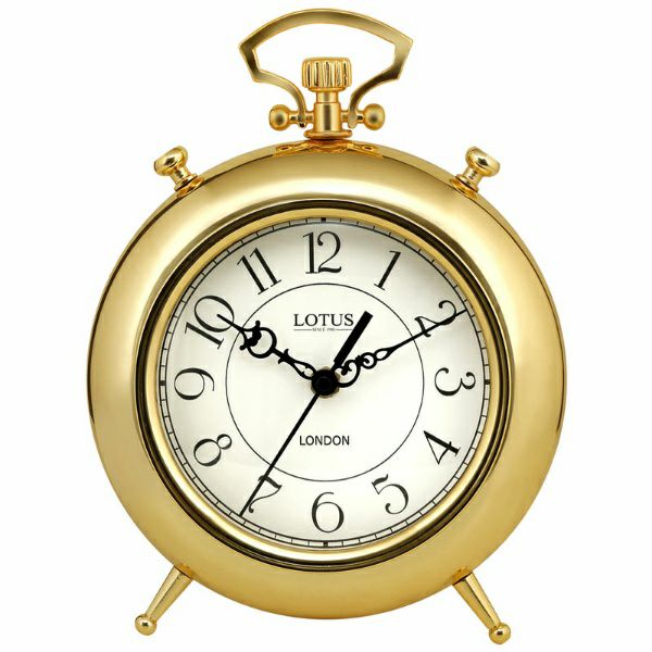 ساعت رومیزی لوتوس مدل BS500 رنگ طلایی