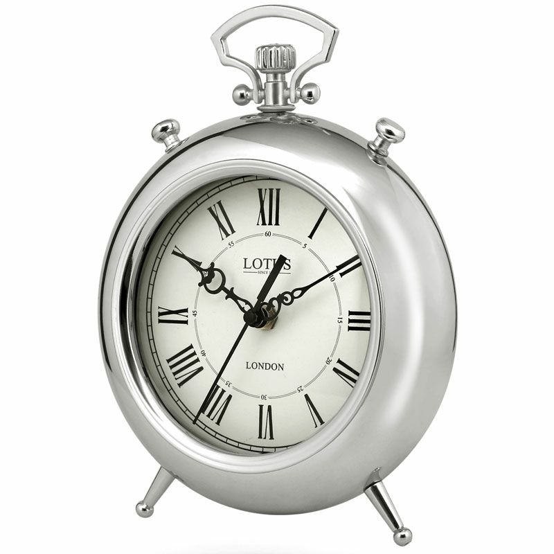 ساعت رومیزی لوتوس مدل BS500 سیلور قیمت ساعت رومیزی