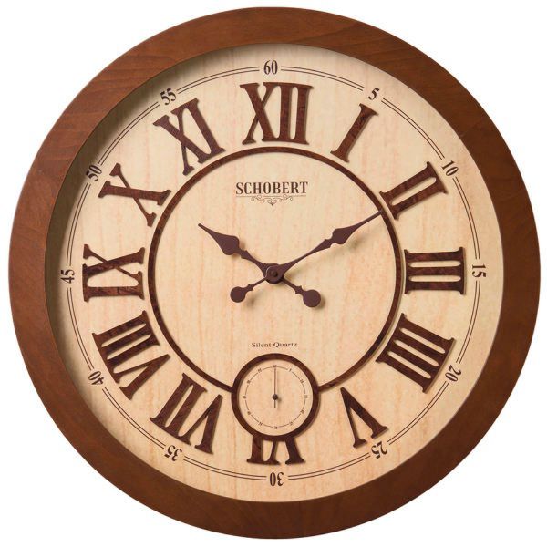 ساعت دیواری چوبی شوبرت مدل 6101