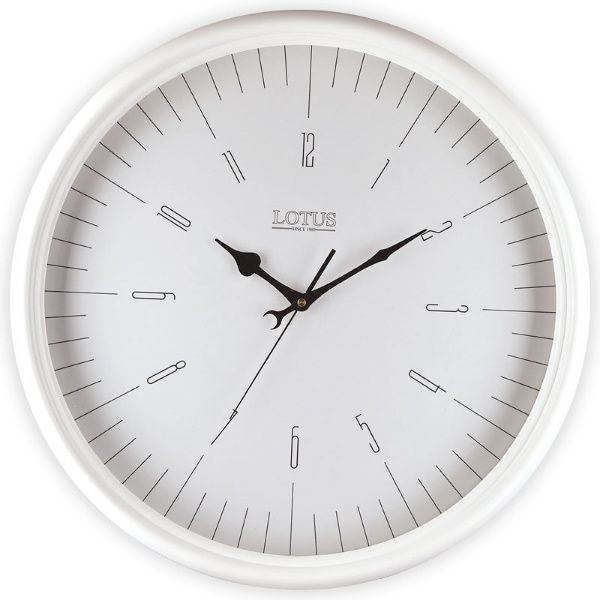 ساعت دیواری چوبی لوتوس مدل 251 سفید
