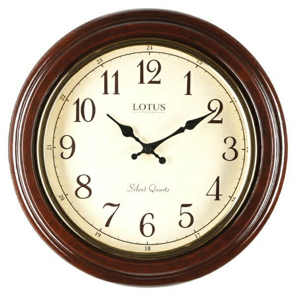 ساعت دیواری چوبی لوتوس مدل  LENA- 6035- w