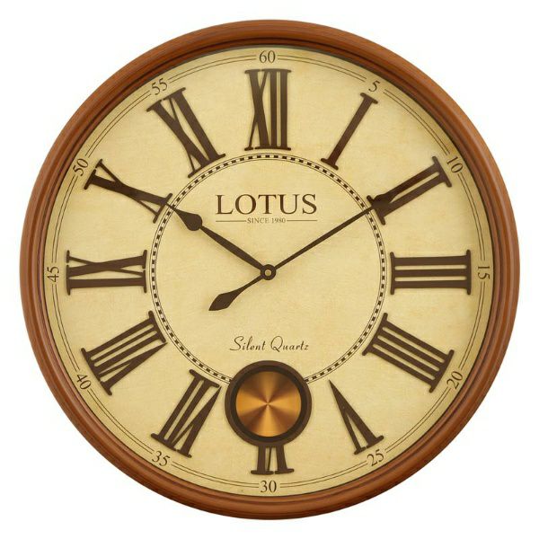 ساعت دیواری چوبی لوتوس مدل 153