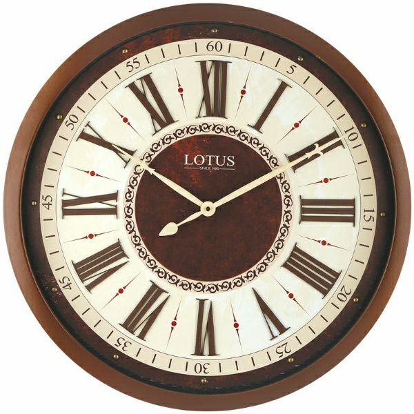 ساعت دیواری چوبی لوتوس مدل 8835