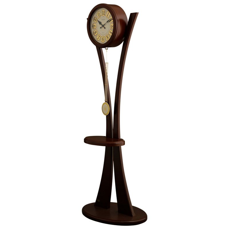 ساعت ایستاده مدرن لوتوس کافی مدل Modern Floor Clock MF-123 Coffee خرید ساعت ایستاده مدرن