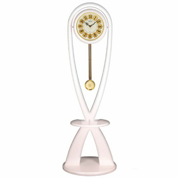 ساعت ایستاده مدرن لوتوس سفید مدل Modern Floor Clock MF-124 WH