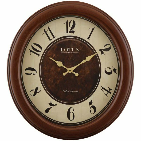 ساعت دیواری چوبی لوتوس مدل 1003