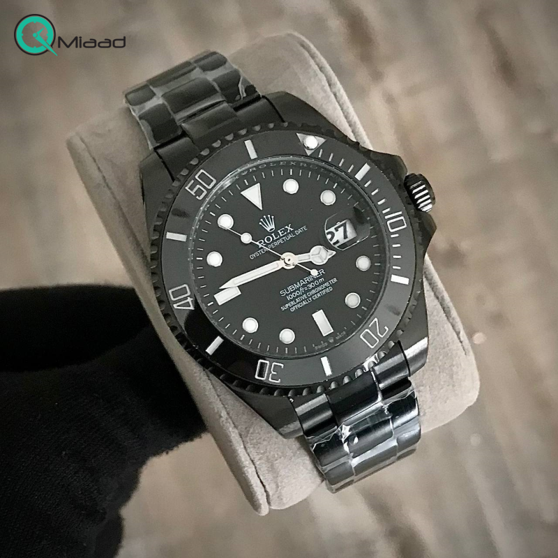 ساعت مچی مردانه رولکس ساب مارینر، ساعت اسپرت مردانه کوارتز با موتور ژاپنی، دارای تقویم و اعداد شب نما | کد 6454 ساعت rolex