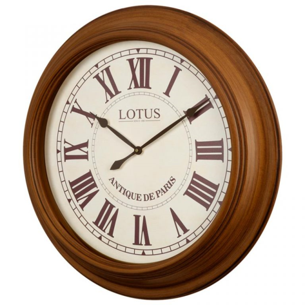 ساعت دیواری چوبی لوتوس مدل 581
