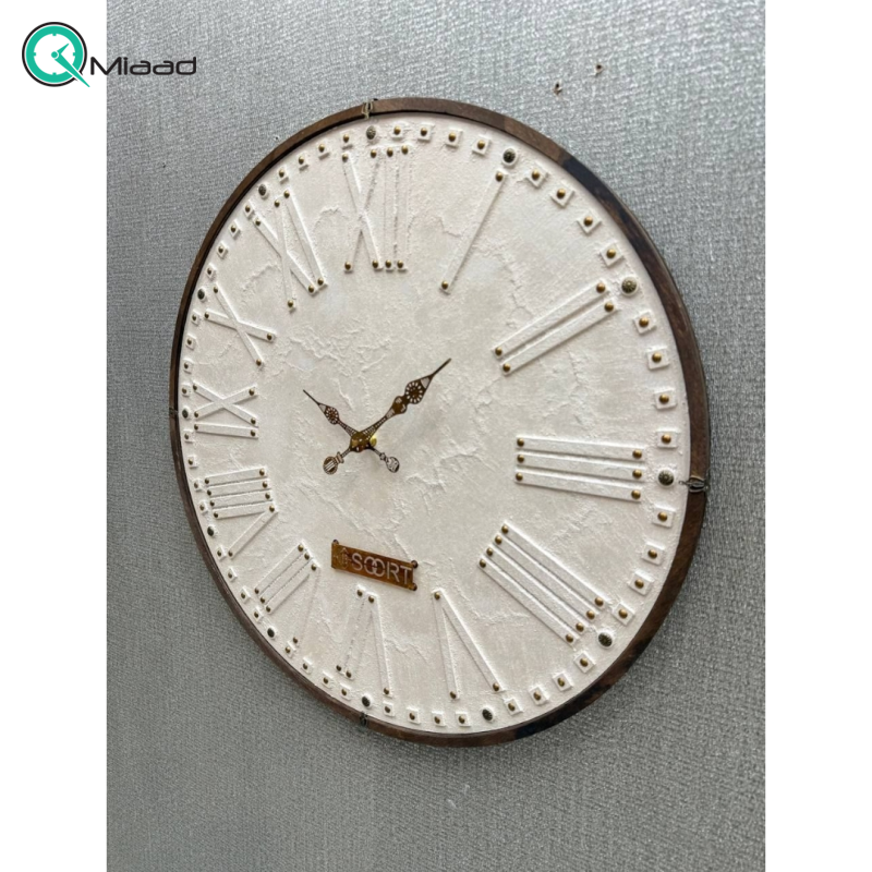 ساعت دیواری چوبی مدل کوبه، ساعت دیواری با اصالت چوب طبیعی در دو سایز باشکوه 60 و 90 سانت | یک اثر هنری مینیمال و ماندگار