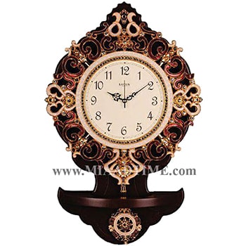 ساعت دیواری چوبی لوتوس پاندول دار كُره ای مدل KS009-A