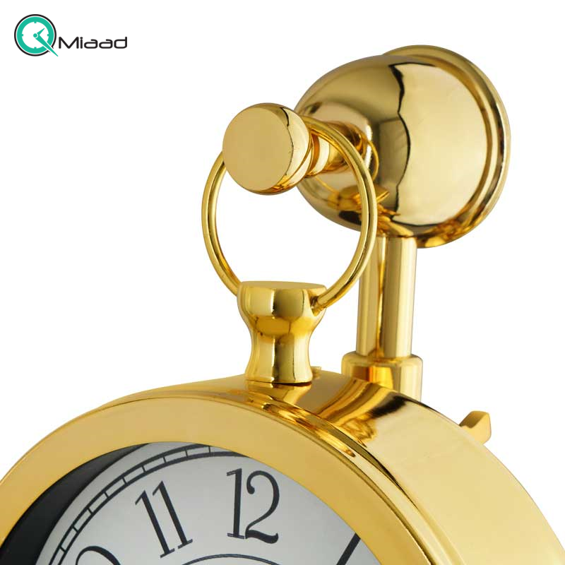 ساعت رومیزی فلزی لوتوس، ساعت رومیزی فلزی مدل WINOLA، آبکاری باکیفیت بدنه با رنگ طلایی، مدل TC-809 قیمت ساعت رومیزی