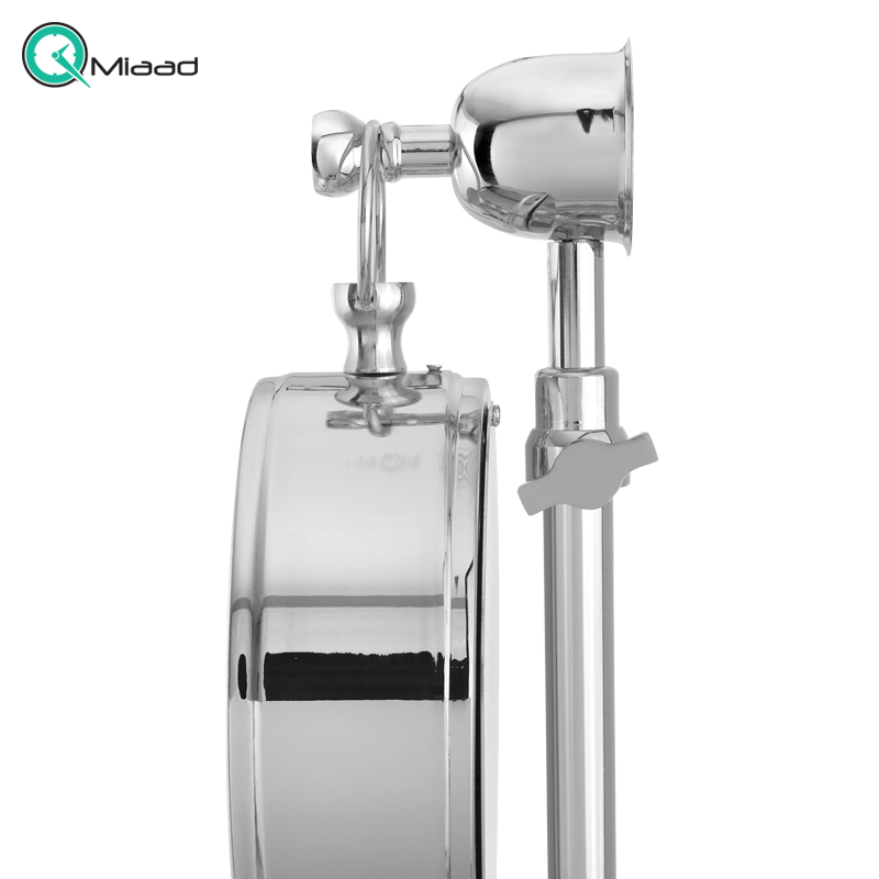 ساعت رومیزی فلزی لوتوس مدل TC-809، ساعت رومیزی فلزی مدل WINOLA، آبکاری باکیفیت بدنه با رنگ نقره ای قیمت ساعت رومیزی