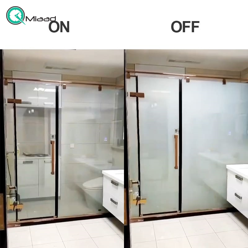 شیشه هوشمند را می توان در حمام و سرویس بهداشتی استفاده کرد.