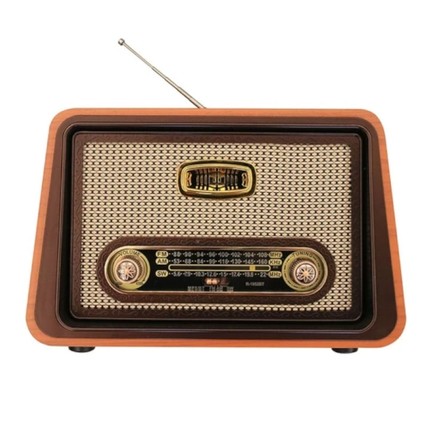 رادیو کلاسیک، رادیو شارژی قابل حمل با قابلیت های فوق العاده،قابلیت نصب فلش مموری و USB، پشتیبانی از بلوتوث، دارای صدای استریو و با کیفیت | مدل 1952