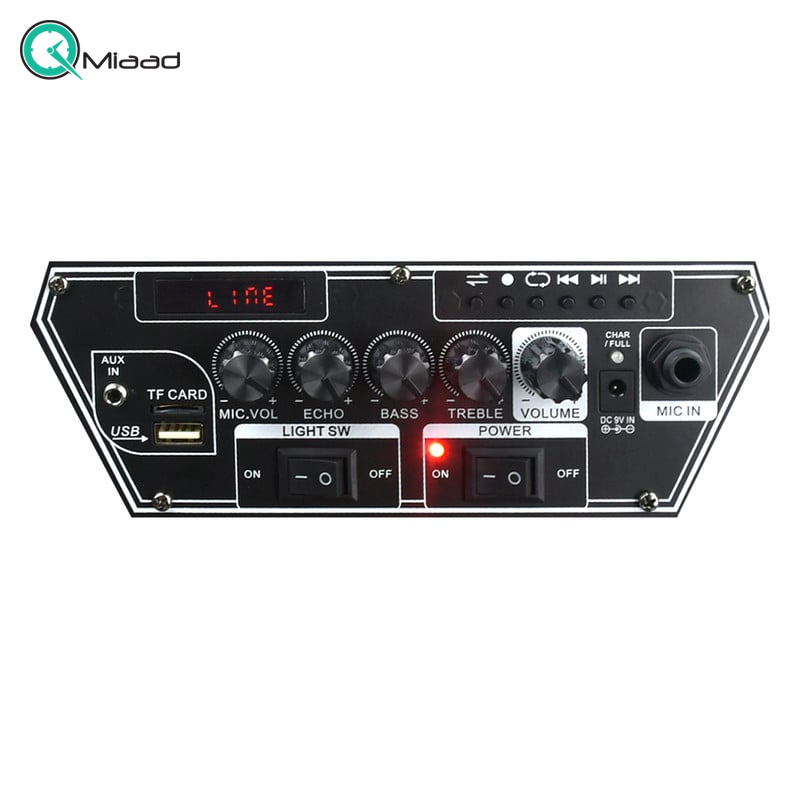 اسپیکر بلوتوث، اسپیکر بلوتوثی قابل حمل با بهره مندی از نورپردازی LED و نمایشگر اسپیکر، دارای دستگیره و چرخ برای حمل آسان، قابلیت های AUX,USB,BT,FM و میکروفون وایرلس | مدل TS 1890  خرید اسپیکر بلوتوثی