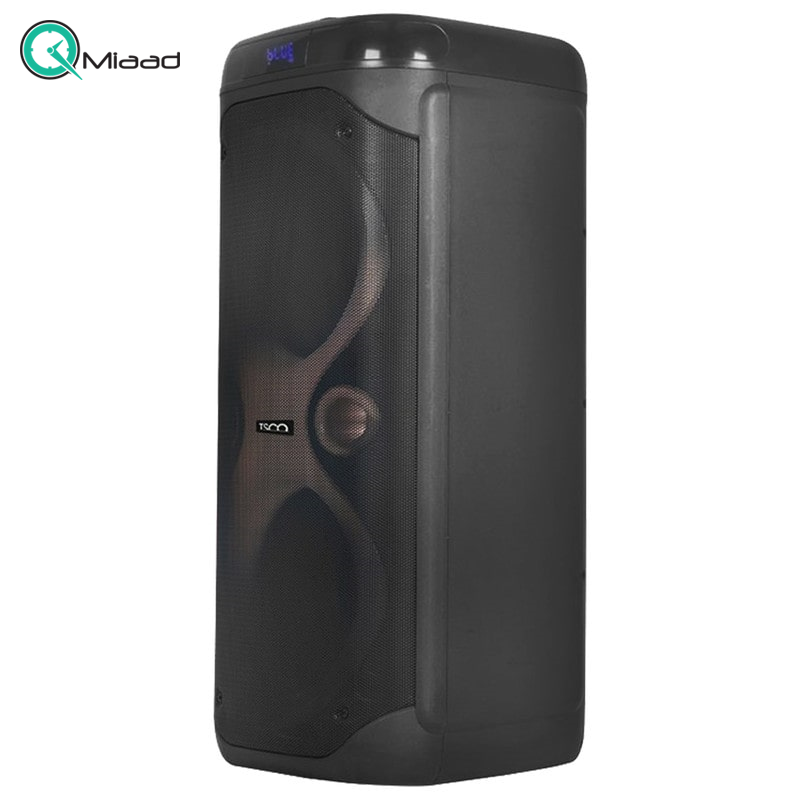 اسپیکر بلوتوث، اسپیکر بلوتوثی فوق العاده با بهره مندی از نورپردازی LED و نمایشگر اسپیکر، دارای پنل تنظیم صدا، قابلیت های AUX,USB,BT,FM و میکروفون وایرلس | مدل TS 1905