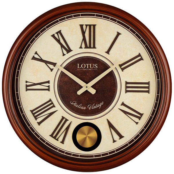 ساعت دیواری چوبی لوتوس مدل 256