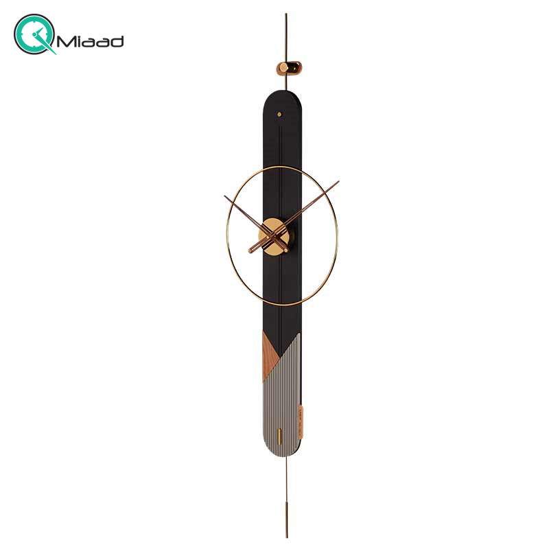 ساعت دیواری مدرن لاکوی کد WMC-1503، ساعت دیواری لاکوی با متریال با کیفیت و با دوام، طراحی مینیمال، دارای موتور آرامگرد و 5 سال گارانتی، رنگ مشکی
