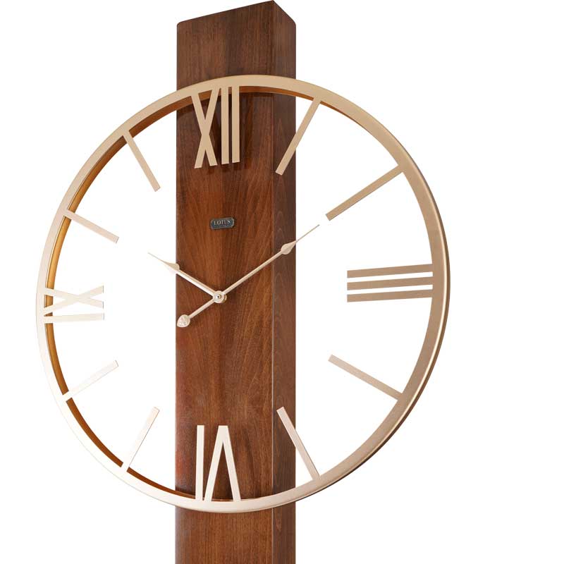 ساعت ایستاده و کنار سالنی لوتوس مدل 14141 قهوه ای خرید ساعت ایستاده