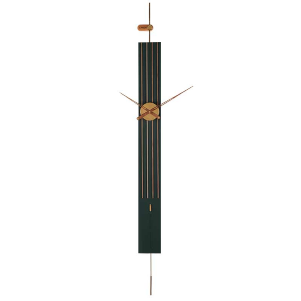 ساعت دیواری مدرن لاکوی کد WMC-1501، ساعت دیواری لاکوی با متریال با کیفیت و با دوام، طراحی مینیمال، دارای موتور آرامگرد و 5 سال گارانتی، رنگ سبز