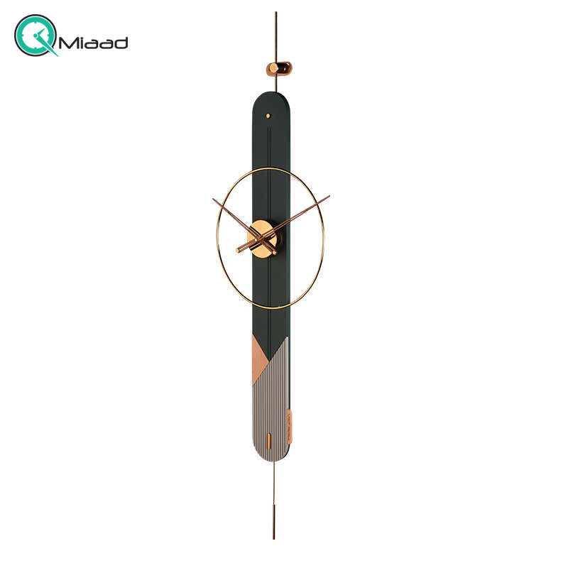 ساعت دیواری مدرن لاکوی کد WMC-1503، ساعت دیواری لاکوی با متریال با کیفیت و با دوام، طراحی مینیمال، دارای موتور آرامگرد و 5 سال گارانتی، رنگ سبز