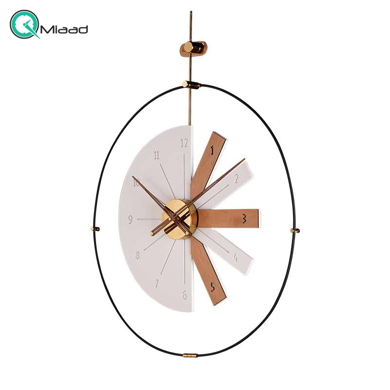 ساعت دیواری مدرن لاکوی کد WMC-15013، ساعت دیواری لاکوی با متریال با کیفیت و با دوام، طراحی مینیمال، دارای موتور آرامگرد و 5 سال گارانتی، رنگ سفید