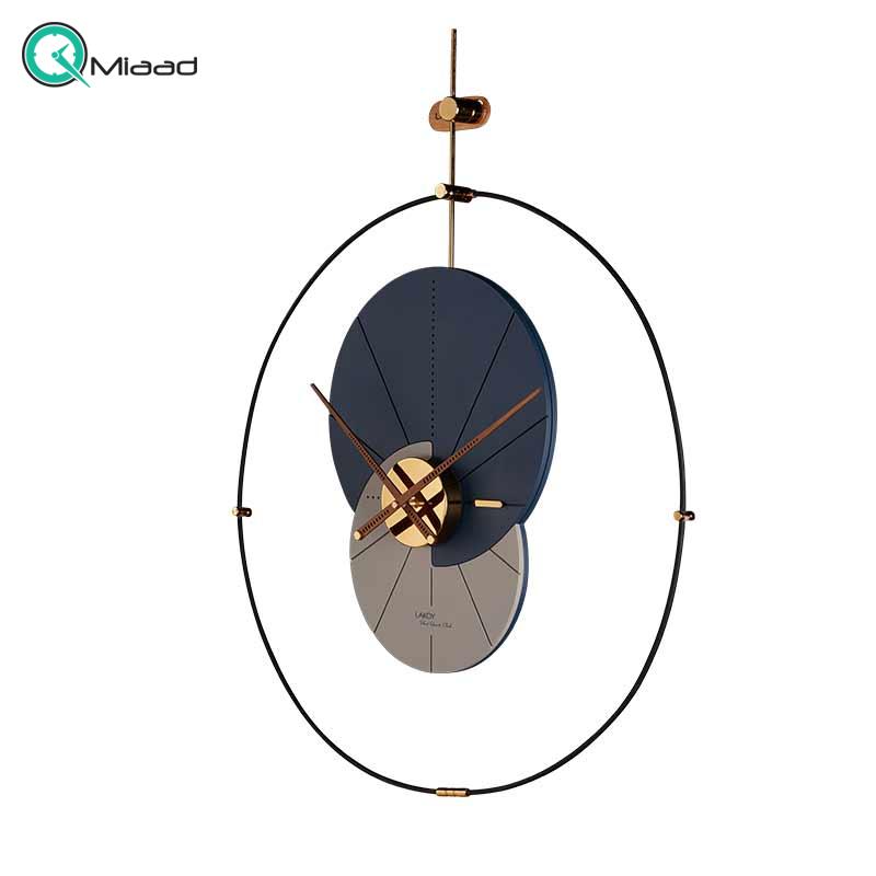 ساعت دیواری مدرن لاکوی کد WMC-15014، ساعت دیواری لاکوی با متریال با کیفیت و با دوام، طراحی مینیمال، دارای موتور آرامگرد و 5 سال گارانتی، رنگ آبی خاکستری