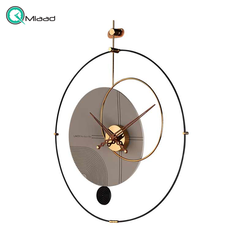 ساعت دیواری مدرن لاکوی کد WMC-15019، ساعت دیواری لاکوی با متریال با کیفیت و با دوام، طراحی مینیمال، دارای موتور آرامگرد و 5 سال گارانتی، رنگ خاکستری