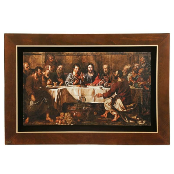تابلو نقاشی چوبی لوتوس مدل شام آخر حضرت مسیح کد FWB-F2