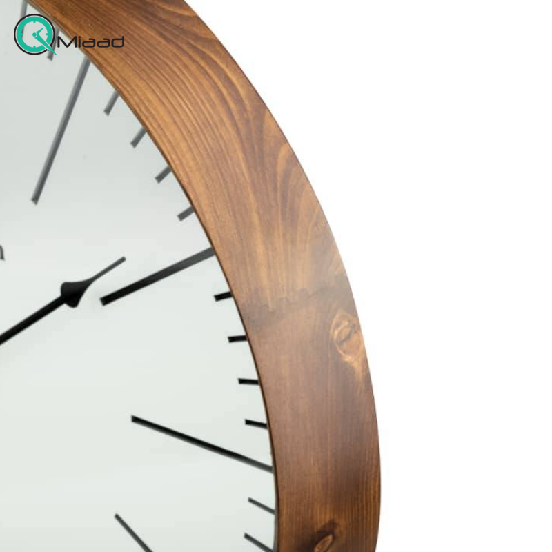 ساعت دیواری وودسان، ساعت دیواری ساخته شده با چوب طبیعی روس سبک کلاسیک، مدل کی یف، سایز 50