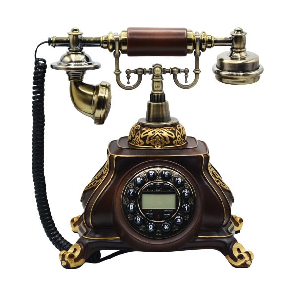 تلفن رومیزی سلطنتی آرنوس مدل 044 قهوه ای