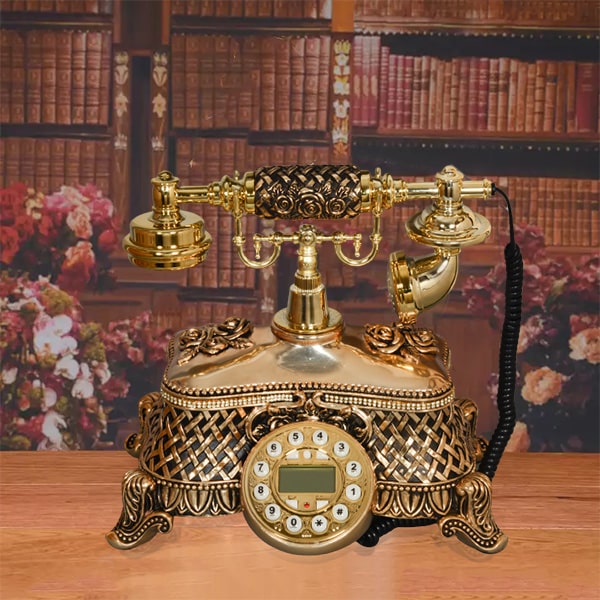 تلفن سلطنتی رومیزی آرنوس مدل 032 Gold