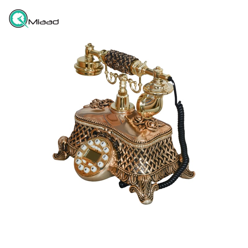تلفن سلطنتی رومیزی آرنوس مدل 032 Gold تلفن تزیینی