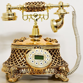 تلفن سلطنتی رومیزی آرنوس مدل 920 طلایی