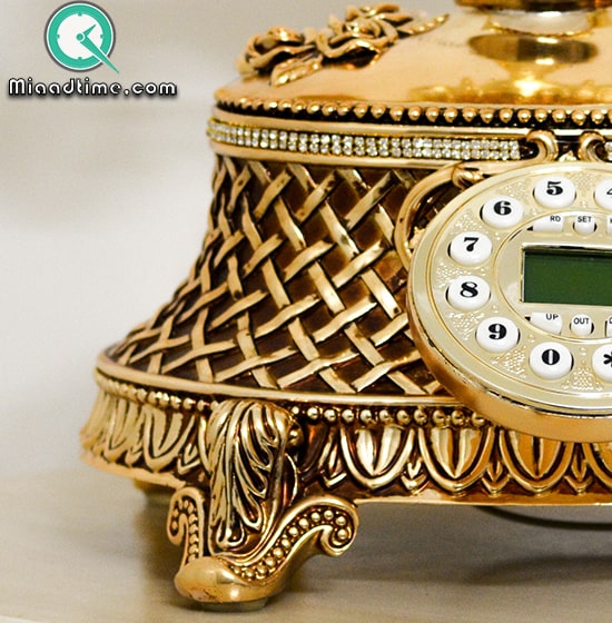 تلفن سلطنتی رومیزی آرنوس مدل 920 طلایی تلفن کلاسیک