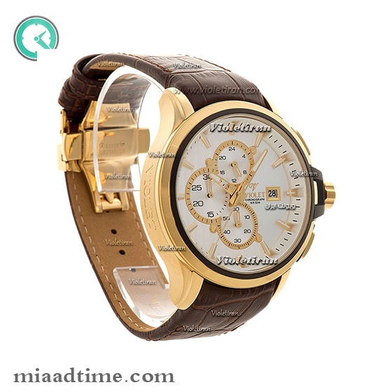 ساعت ویولت مردانه بند چرم