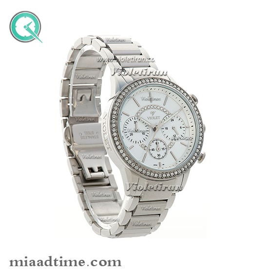 ساعت زنانه نگین دار ویولت