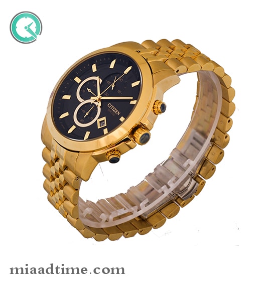 ساعت مچی سیتیزن مردانه کرنوگراف طلایی صفحه مشکی مدل 81205/2G ساعت مچی مردانه اصل