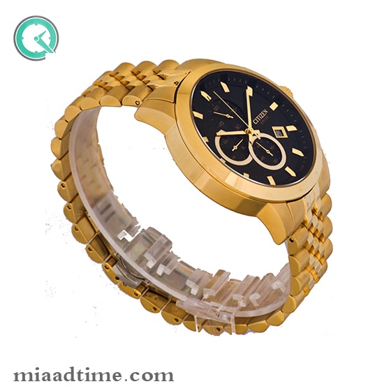 ساعت مچی سیتیزن مردانه کرنوگراف طلایی صفحه مشکی مدل 81205/2G ساعت مچی مردانه مارک دار