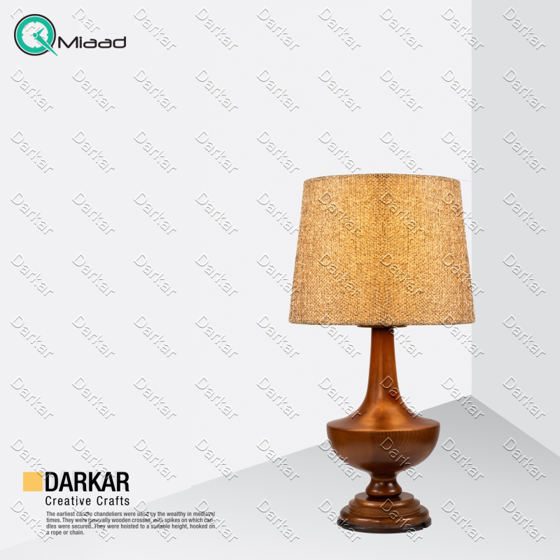 چراغ خواب و آباژور رومیزی مدل ملیسا، استفاده از چوب با کیفیت در متریال بدنه، طراحی ساده و بی نظیر، مدل 507 قیت آباژور والتر