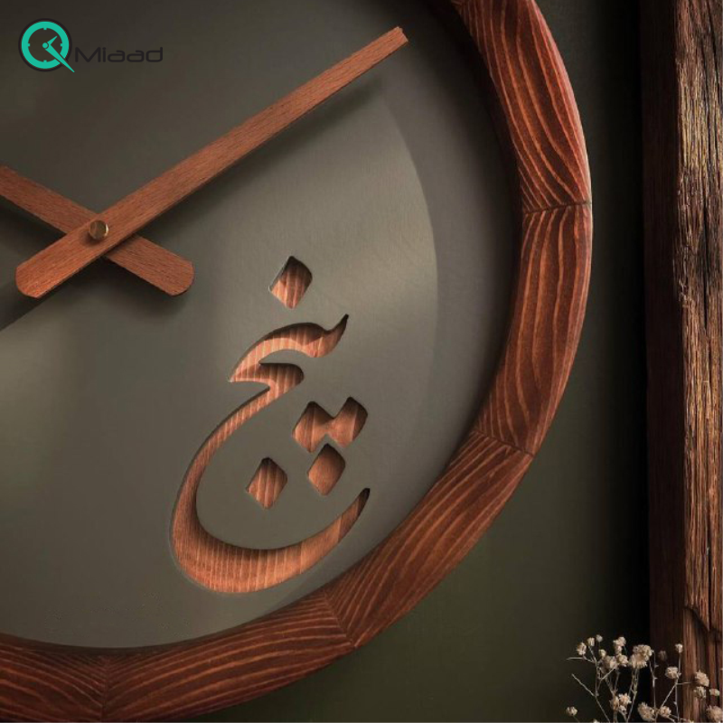 ساعت دیواری چوبی دست ساز مدل 166 ساعت دیواری