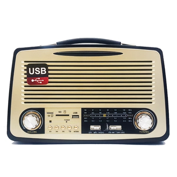 رادیو شارژی کلاسیک کمای مدل 1700 مشکی