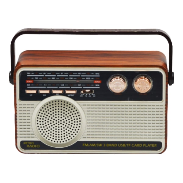 رادیو شارژی کلاسیک کمای مدل 506 قهوه ای